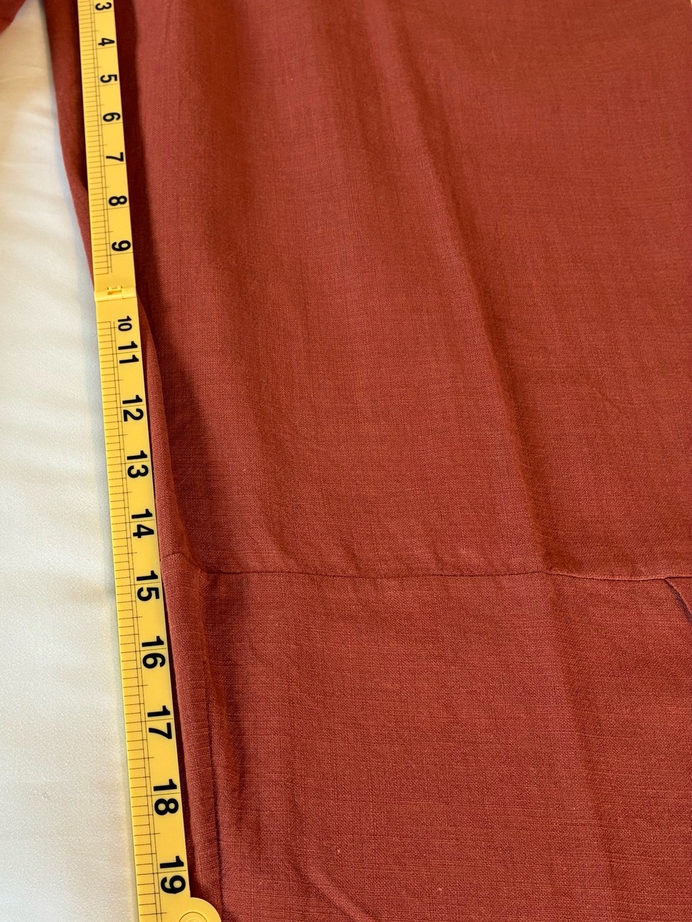 Women's Terracotta Casual Overalls Jumpsuit Cropped Wide-Leg - Picture 4 of 5